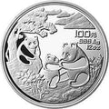 1993版熊貓12盎司銀質紀念幣