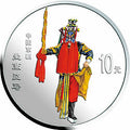 2002中國京劇藝術彩色金銀紀念幣（第4組）1盎司彩色銀質紀念幣D