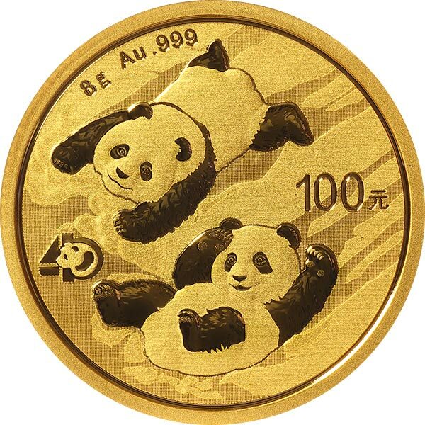 2022版熊貓8克投資金幣