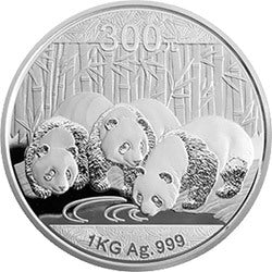 2013版熊貓金銀紀念幣1公斤圓形銀質紀念幣