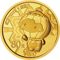 2021北京2022年冬殘奧會金銀紀念幣5克圓形金質紀念幣