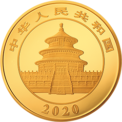 2020版熊貓金銀紀念幣1公斤圓形金質紀念幣 - 圖片 2