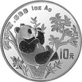 1995版熊貓1盎司銀質紀念幣