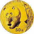 2002版熊貓貴金屬紀念幣1-10盎司金質紀念幣