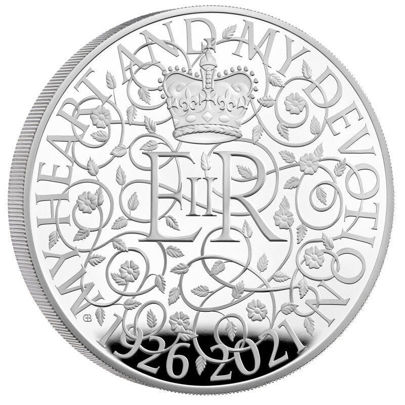 2021英女皇95歲壽辰5盎司精製銀幣 - 圖片 3