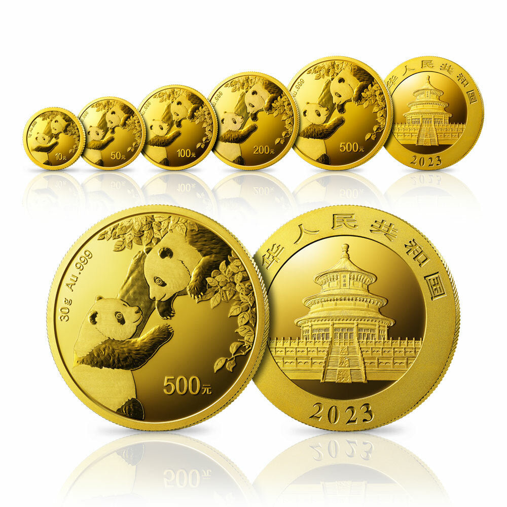 2023版熊貓投資金幣5V套裝