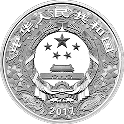 2017中國丁酉（雞）年金銀紀念幣30克圓形銀質彩色紀念幣 - 圖片 2