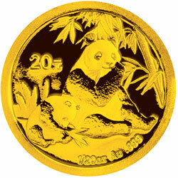 2007版熊貓金銀紀念幣1-20盎司圓形金質紀念幣