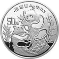 1993版熊貓金銀鉑及雙金屬紀念幣5盎司圓形銀質紀念幣