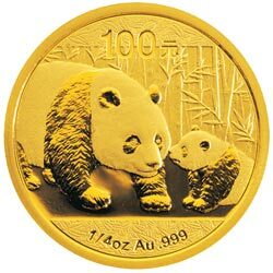 2011版熊貓金銀紀念幣1-4盎司圓形金質紀念幣