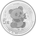 2017中國熊貓金幣發行35周年金銀紀念幣15克圓形銀質紀念幣