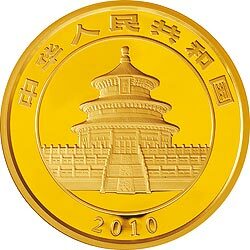 2010版熊貓金銀紀念幣1公斤金質紀念幣 - 圖片 2