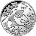1992版熊貓1盎司銀質紀念幣