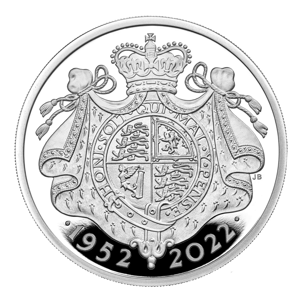 2022年英國和加拿大發行女王鉑金禧年精製銀套幣（英國和加拿大各1枚1盎司精製銀幣）