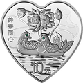 2015吉祥文化-美好愛情1盎司紀念銀幣（並蒂同心）